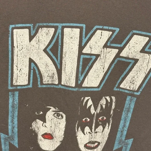 Vintage 90s KISS band tee true vintage women’s size XS - Picture 5 of 6